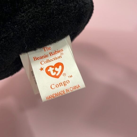 Ty Original Beanie Baby Congo the Gorilla Excellent Condition PE Pellets 1996 - Picture 6 of 7